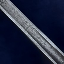British Boer War Patent Solid Hilt Sword, Lt Claud DArcy Cayley, Middlesex Regt 23